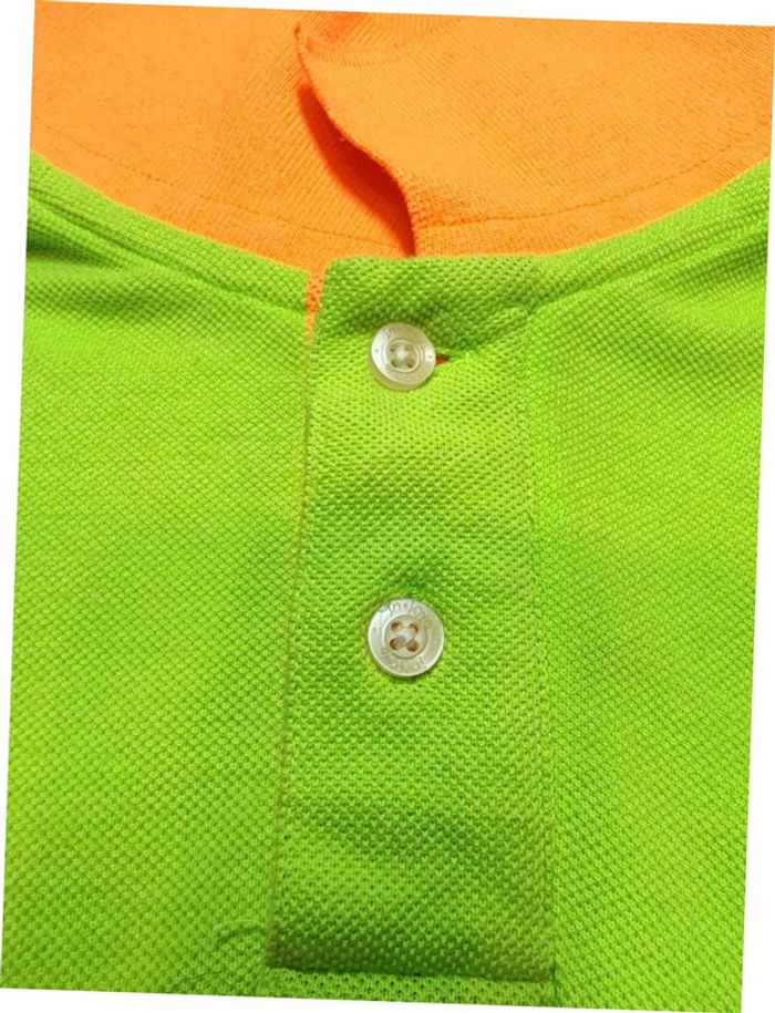 Jn-Joy polo t-shirt jaune fluo et orange très bon état taille S - photo numéro 7