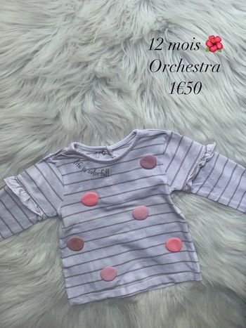 T-shirt 🌺 12 mois 🌺 Orchestra