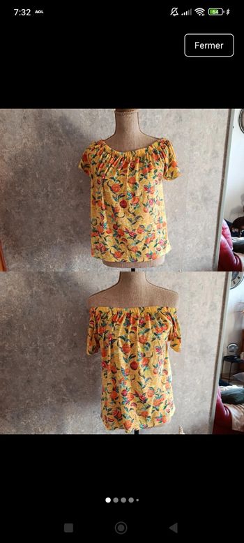 Blouse Motif fruits 