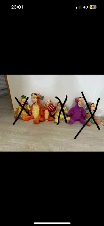 Lot/ Unité peluche tigrou