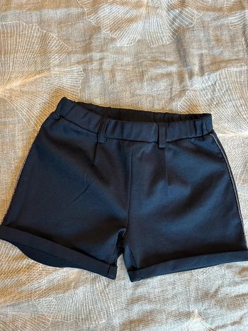 Short fille habillé argenté