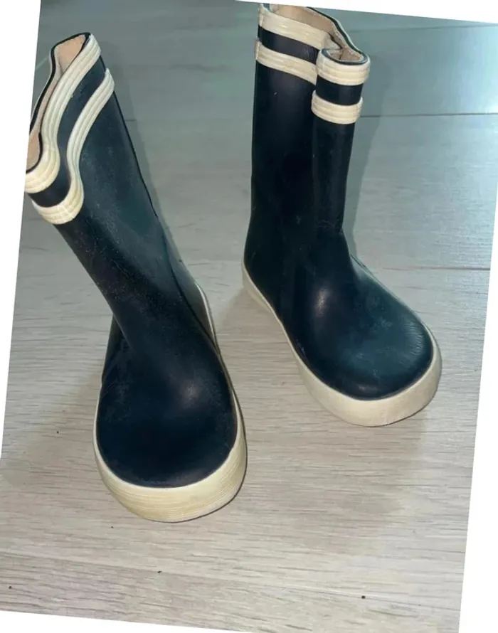 Bottes de pluie mixtes aigle bleu marine taille 20 - photo numéro 3