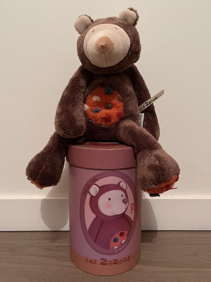 Peluche ours Rooa 33 cm Les Zazous Moulin Roty - photo numéro 2
