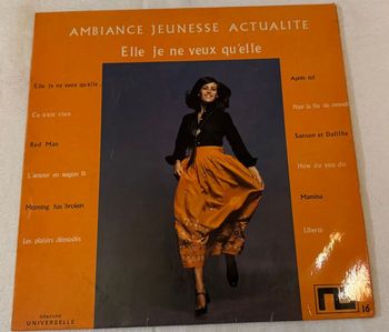 Vinyle 33 Tours, Alain Crawford, ambiance jeunesse actualité. Elle, je ne veux qu’elle