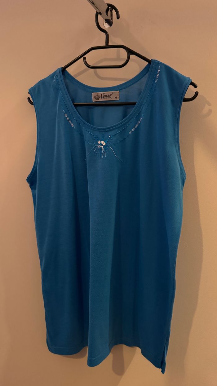 Débardeur bleur, Hoanq Taille M taille comme un L