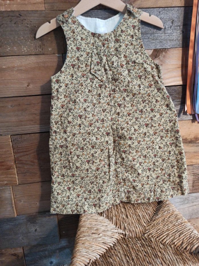 Robe vintage 2 ans Grenadine velours côtelé tbe - photo numéro 2
