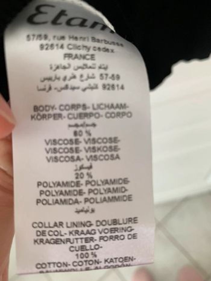 Robe forme pull Col dentelle Etam en 34 - photo numéro 3