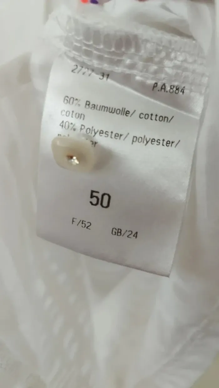 Chemisier blanc - Sommermann - taille 50 - photo numéro 5