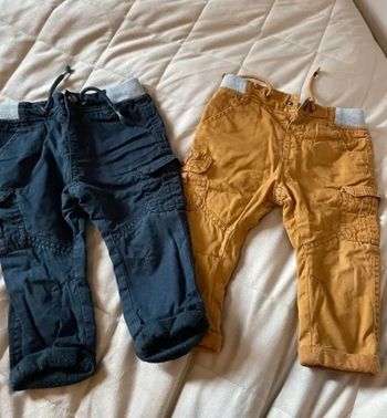 Lot de 2 pantalons Gémo 12 mois