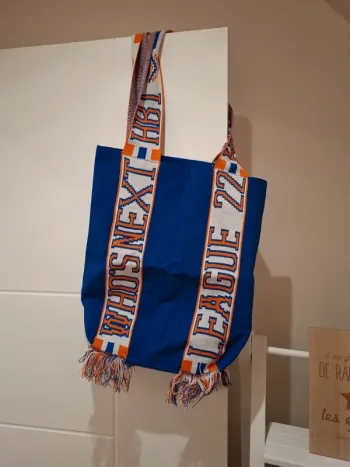 Grand sac bleu et orange - excellent état