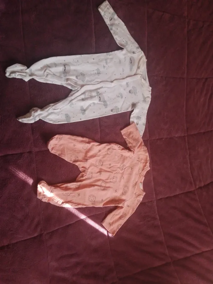 Pyjama grenouillère bébé fille 1 mois