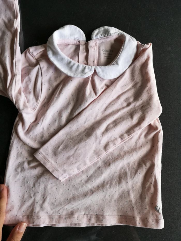 Tee shirt manche longue bébé fille