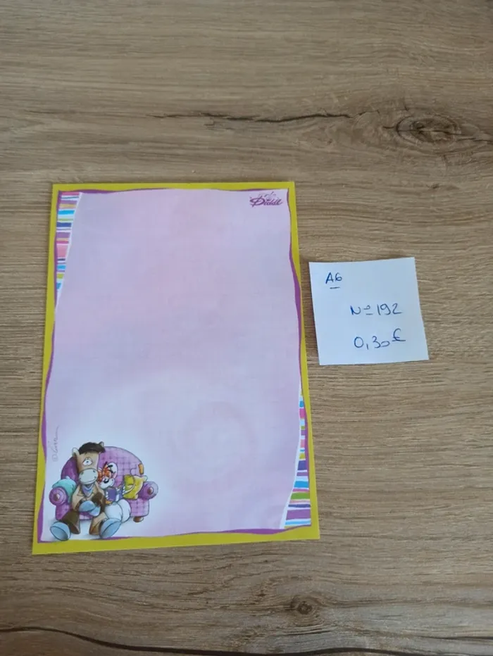 Feuille Diddl A6 192 0,30€