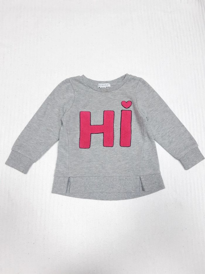 Pull gris Primark 18/24 mois