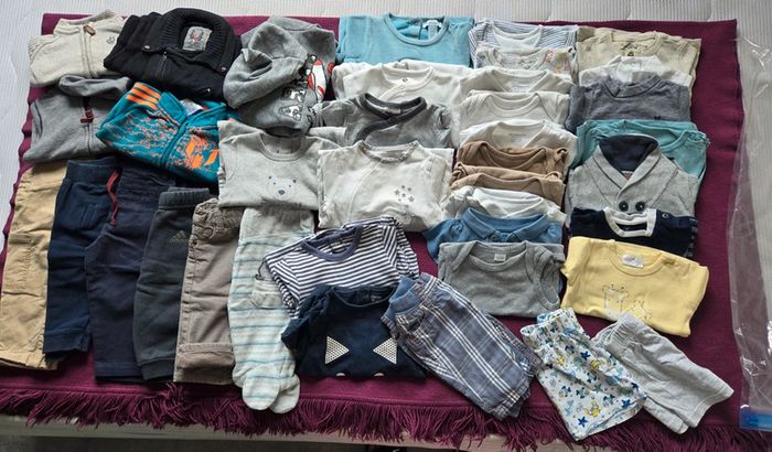 Lot habits bébé garçon 2 a 6 mois
