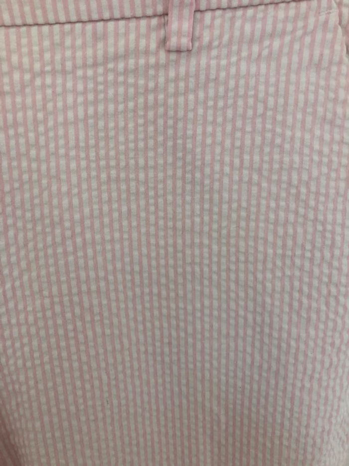 Pantalon stretch sept huitième rayures roses Benetton taille 34 neuf - photo numéro 7