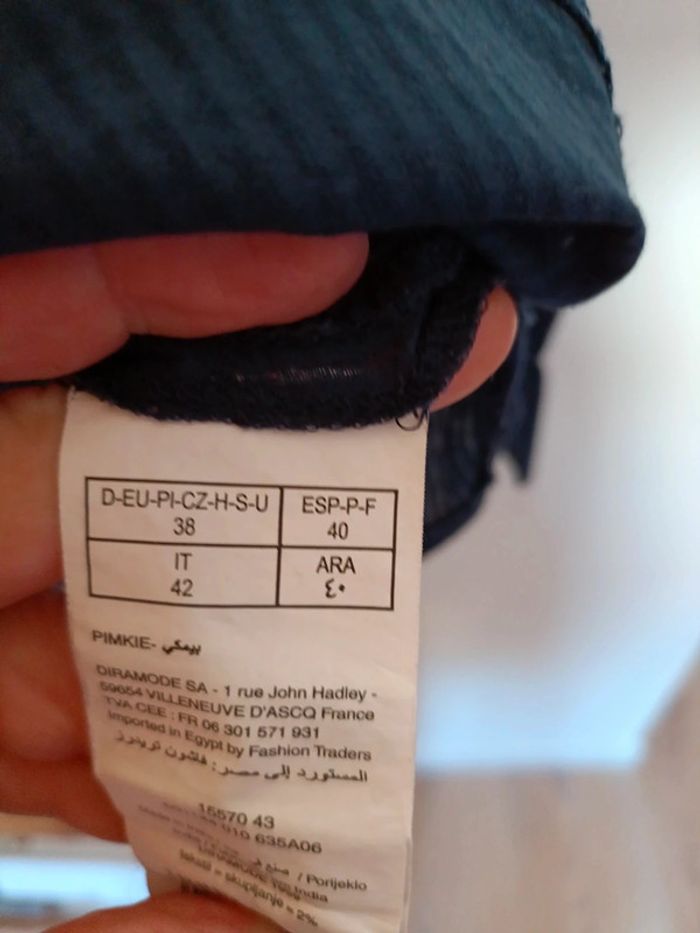 Chemise Pimkie bleue Marine - photo numéro 4