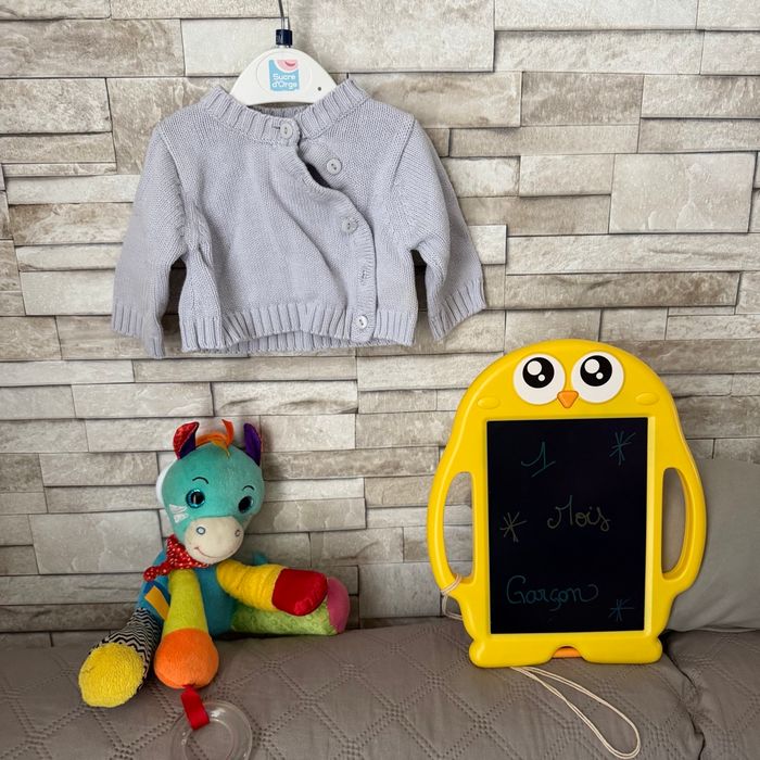 Gilet en mailles - T1mois - Canaris ´