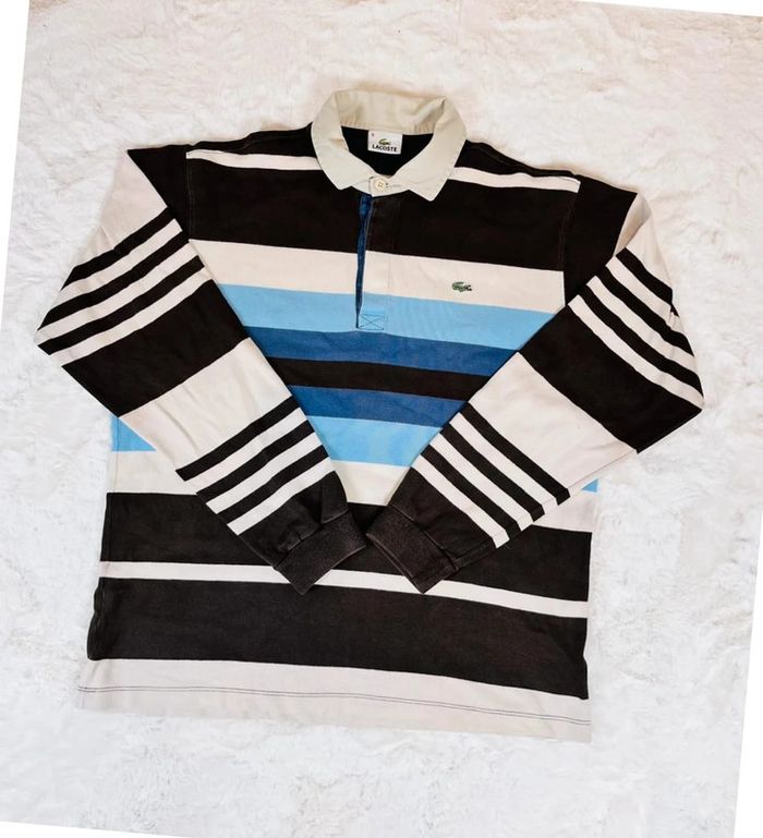 Polo Lacoste, taille M, logo brodé,100%coton