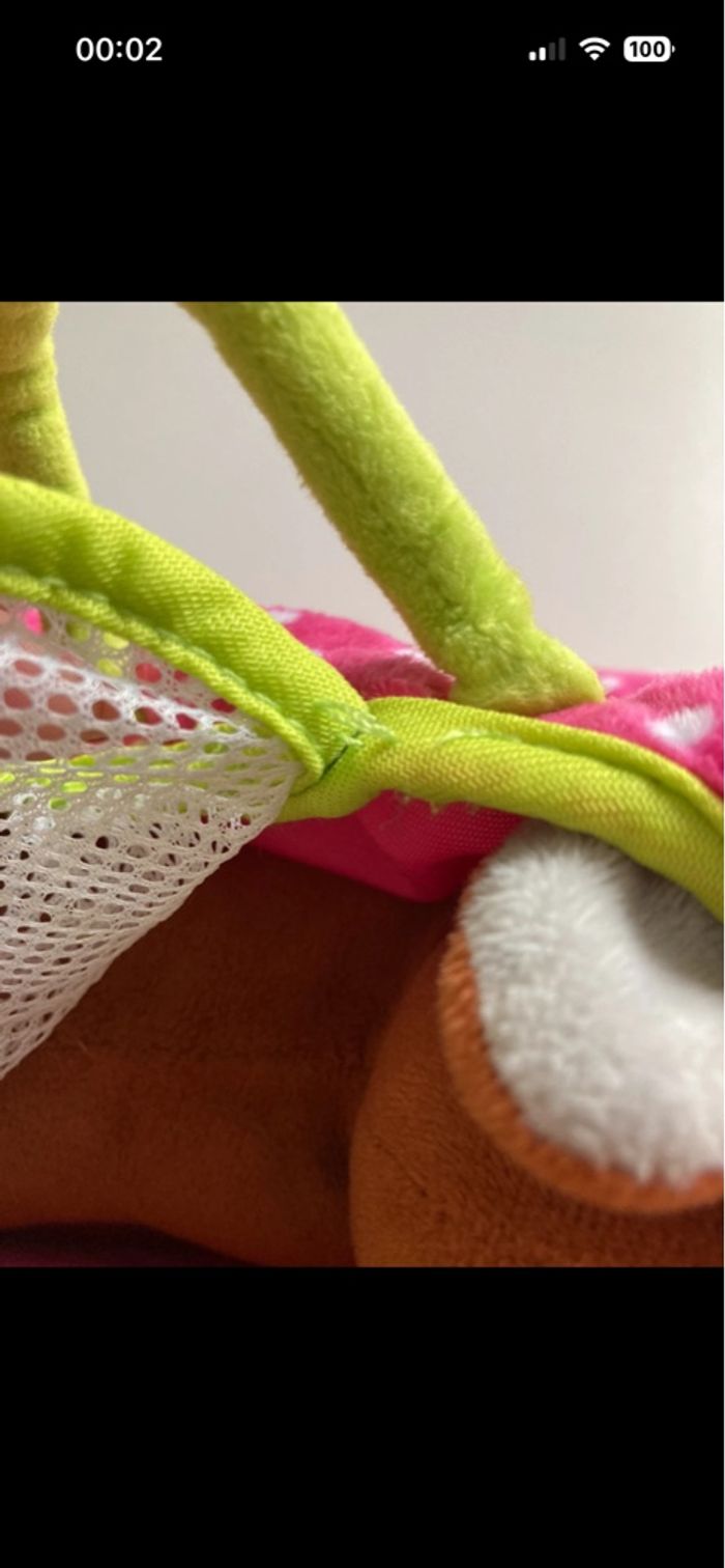 Petit chien et son panier/sac de transport coloris rose - photo numéro 7