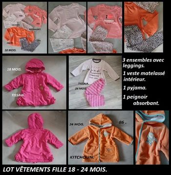 LOT vêtements filles Taille 18/24 mois