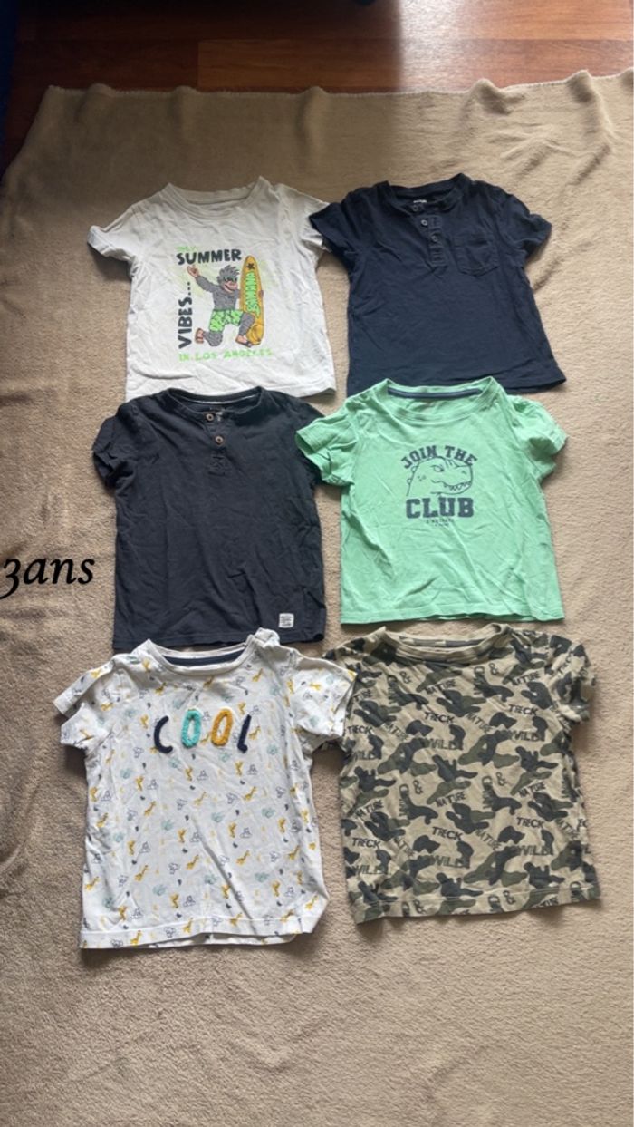 Lot de 6 tee shirt 3ans