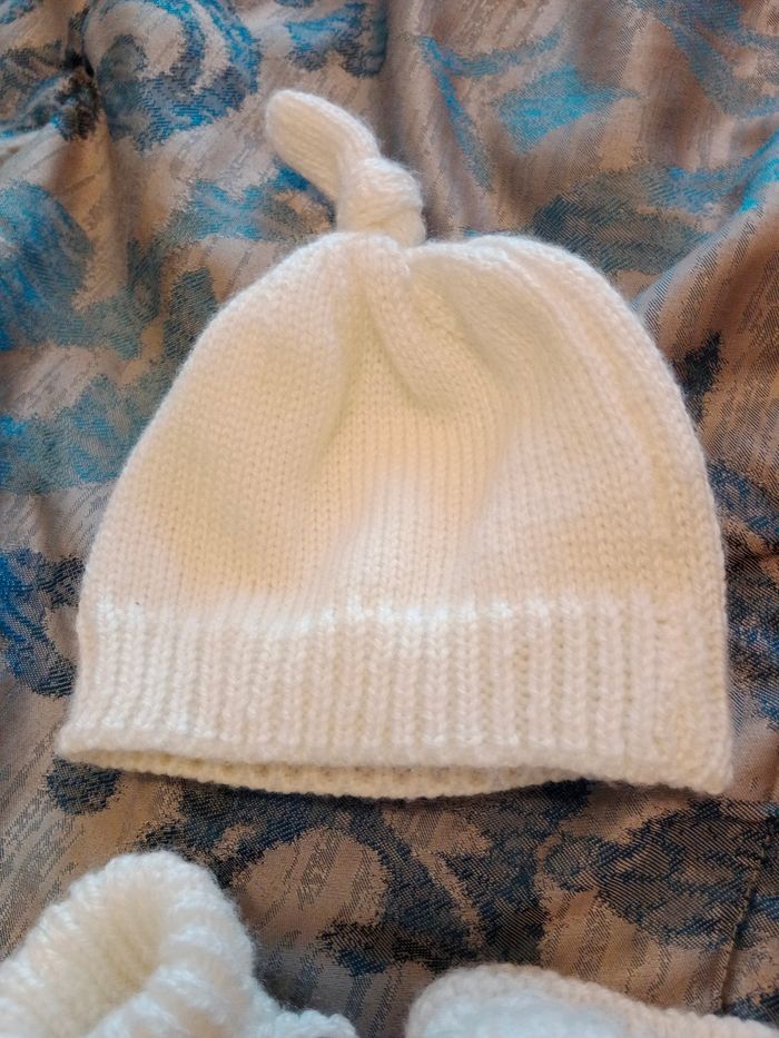 Bonnet et chaussures naissance - photo numéro 4