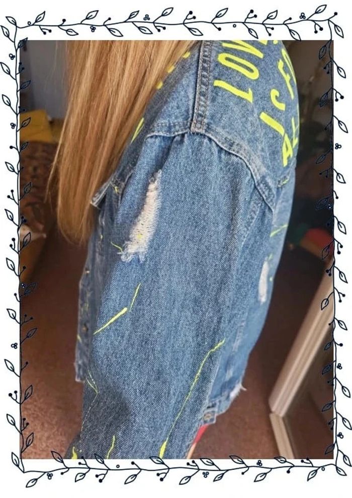 Veste en jean avec motif - photo numéro 5