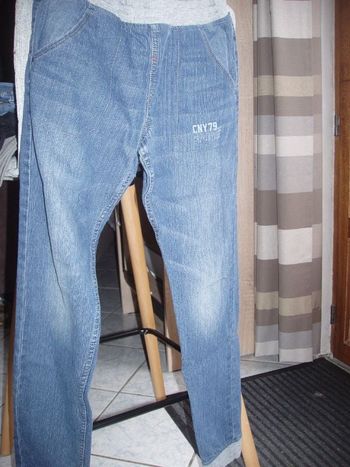 jean taille et bas élastique