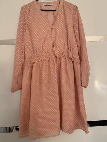 Tunique rose poudrée