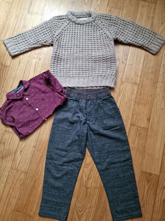 ✨ Ensemble 3 pièces garçon 6 ans – tenue de Noël Zara & H&M ✨ - photo numéro 2