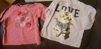 2 tee-shirts 18 mois