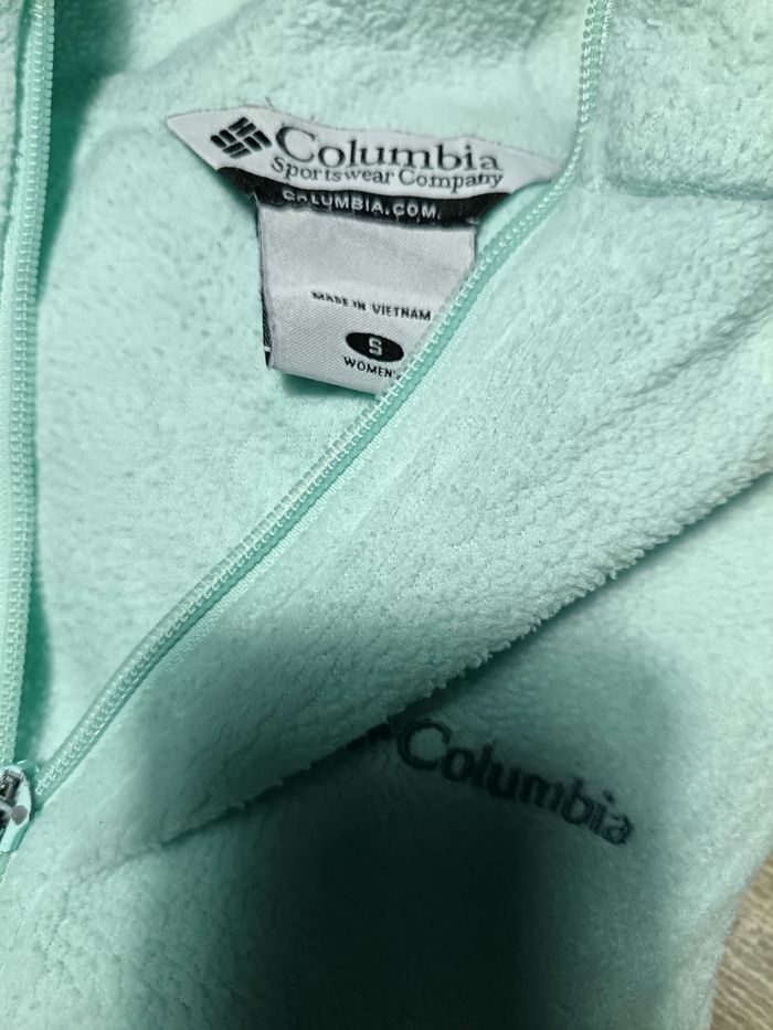 Veste polaire columbia turquoise femme taille s - photo numéro 3