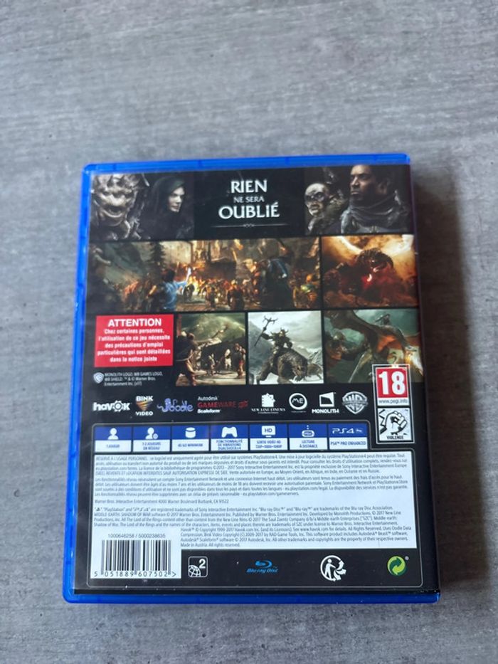 La terre du milieu l’ombre de la guerre ps4 - photo numéro 2