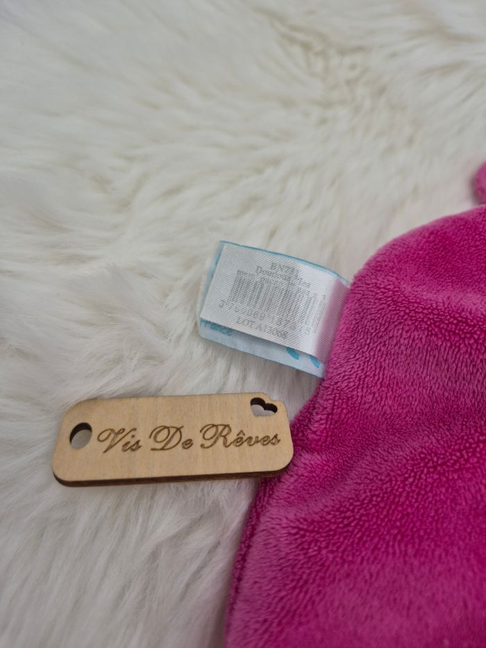 Doudou plat Lapin violet rose verr BN731 Baby Nat - photo numéro 5