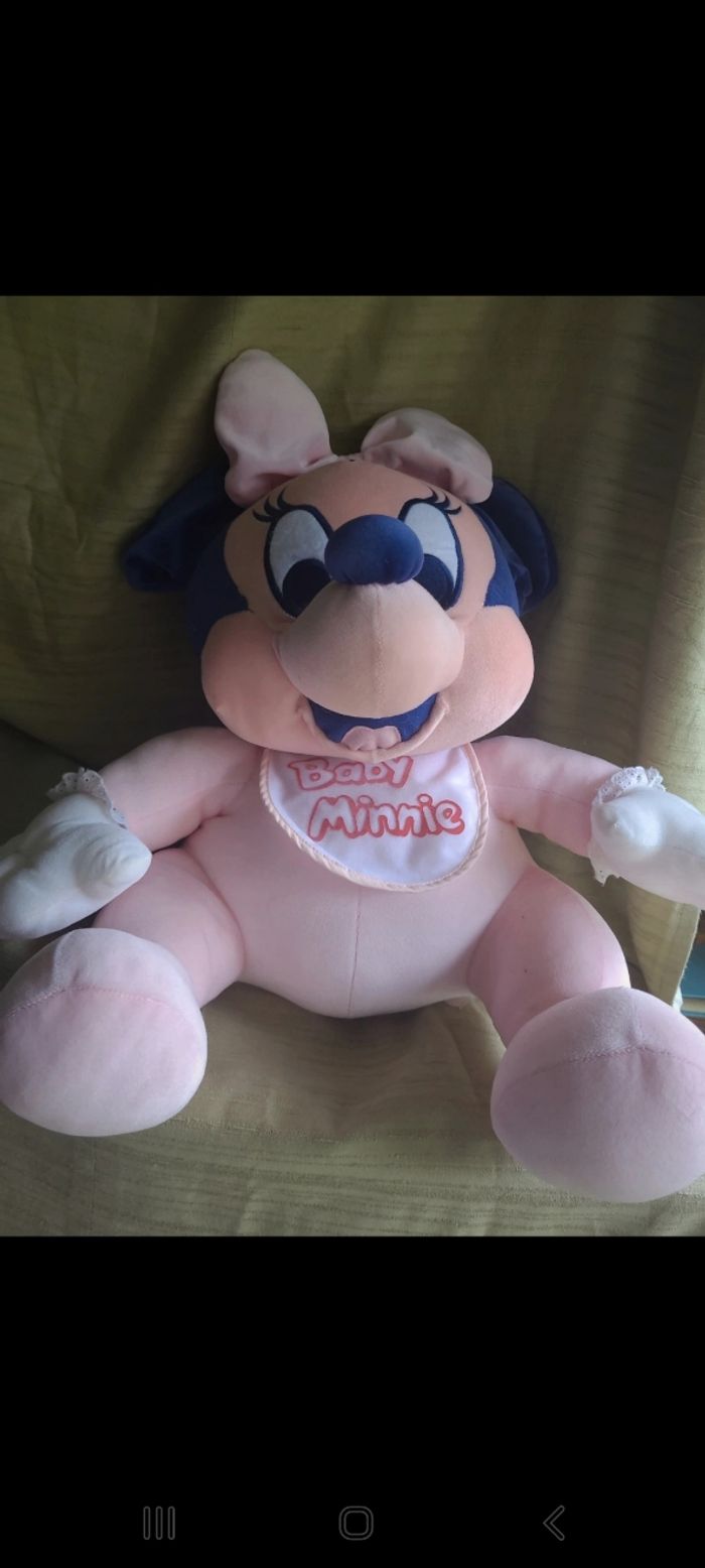 Peluche minnie baby et mickey