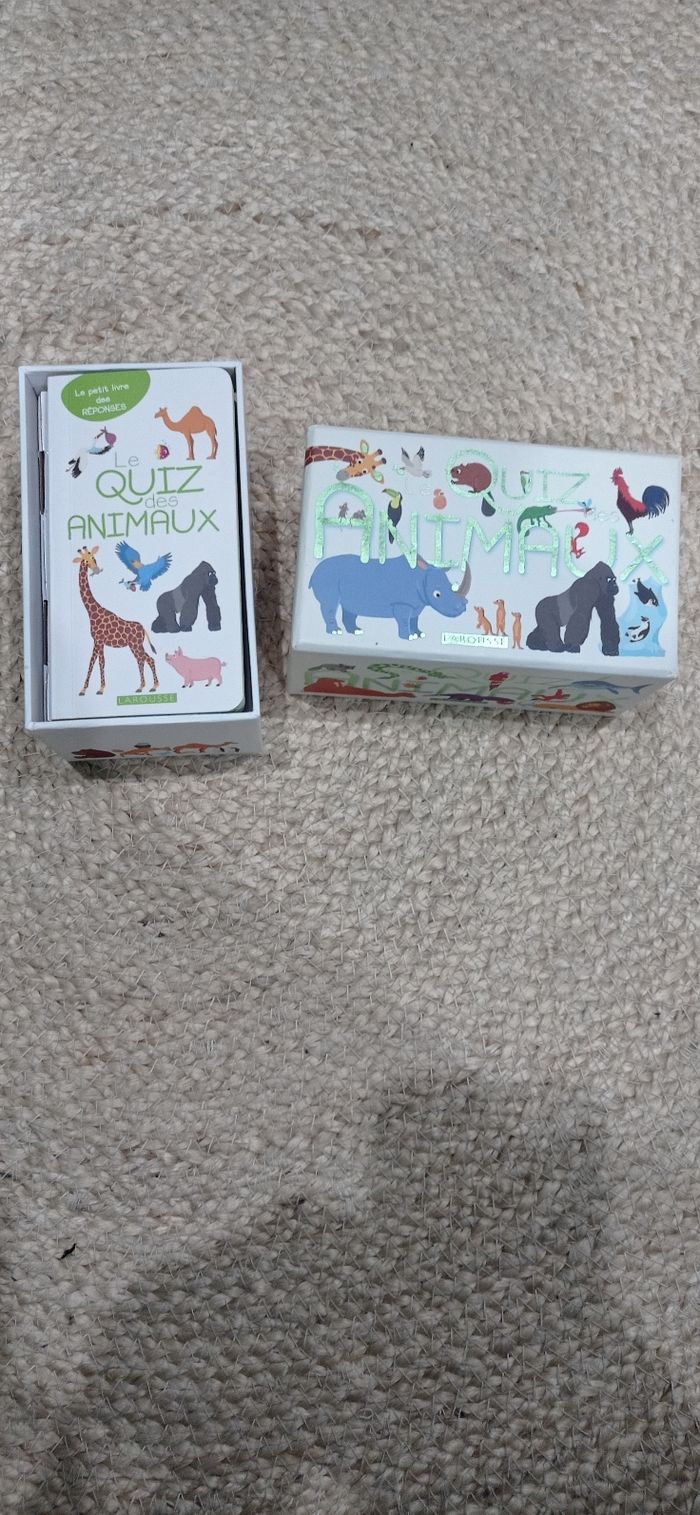 Jeu de société, connaissance, Le quizz des animaux, Larousse, TBE - photo numéro 2
