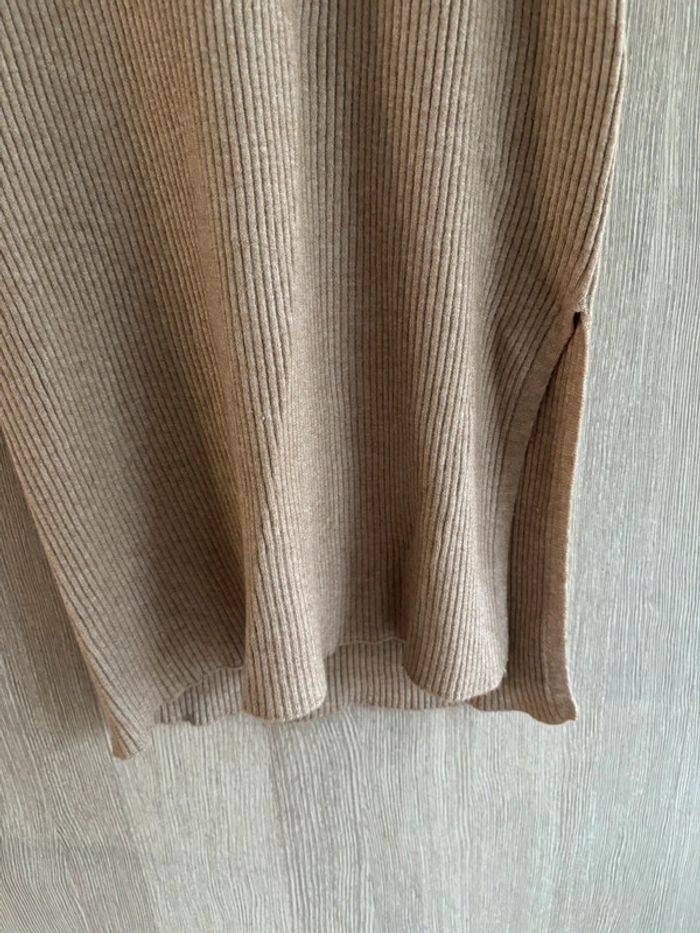 Jupe en maille beige B.young L - photo numéro 4