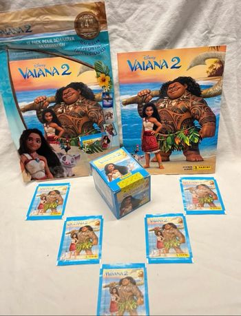 Kit panini stickers VAÏANA 2 neufs scellés