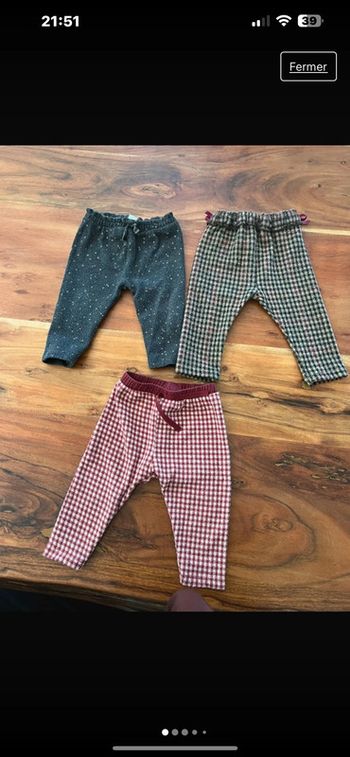 Pantalon Zara fille 6/9mois