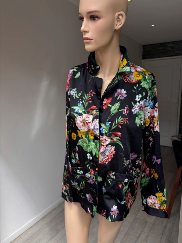 Chemisier fleuri neuf Zara - photo numéro 2