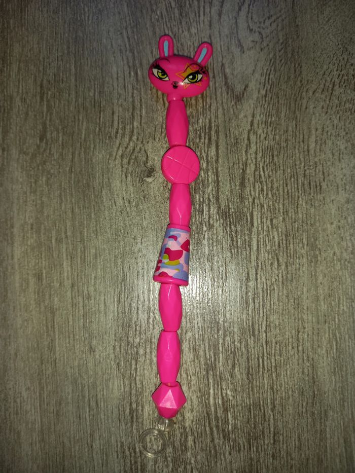 bracelet bizu rose lapin
