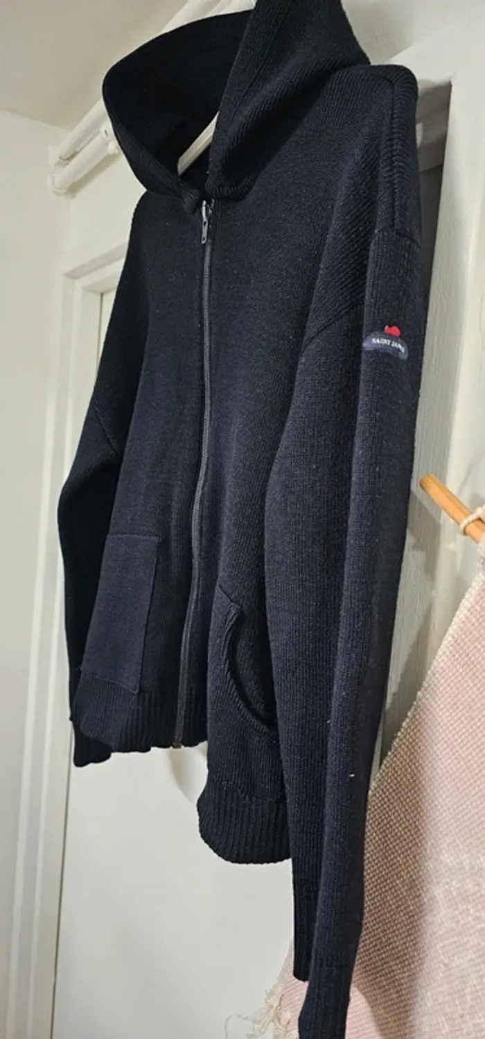 Gilet Sweat Cardigan Laine Saint James Taille 10 ans