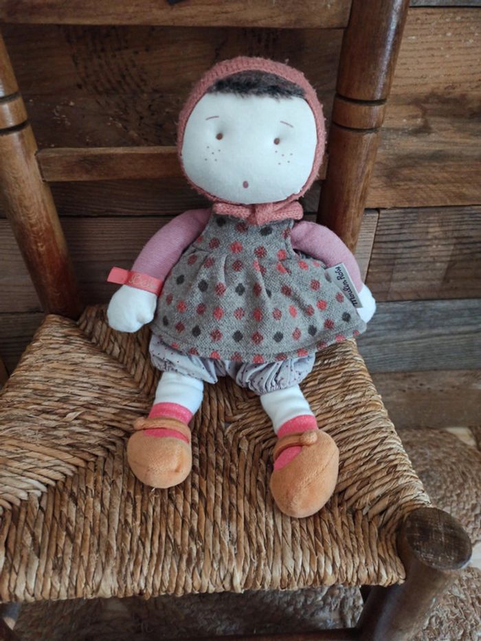 Peluche poupée les coquettes Moulin roty tbe - photo numéro 5