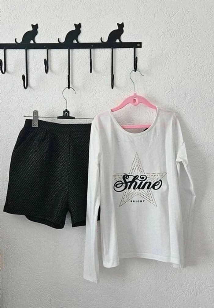 Short chino et tee-shirt ml 12A gémo