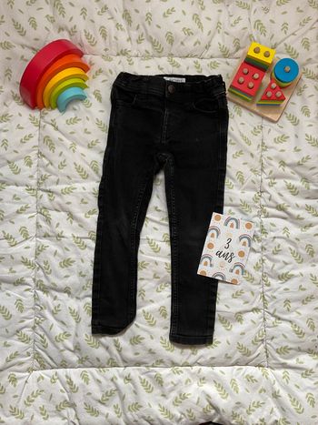 jean noir skinny 3 ans taille réglable kiabi