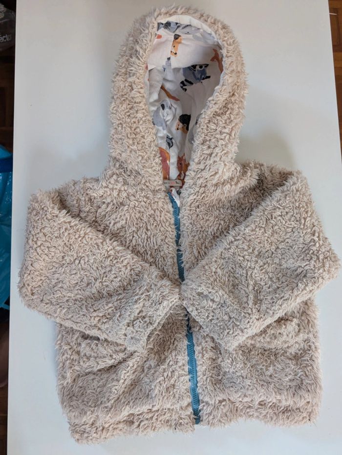 Manteau sherpa mouton fausse fourrure Tex