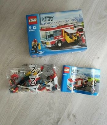 Boite lego 60002 camion de pompier