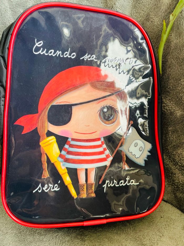 Sac à dos enfant Isabelle kessedjian quand je serai grand je serai pirate - photo numéro 2