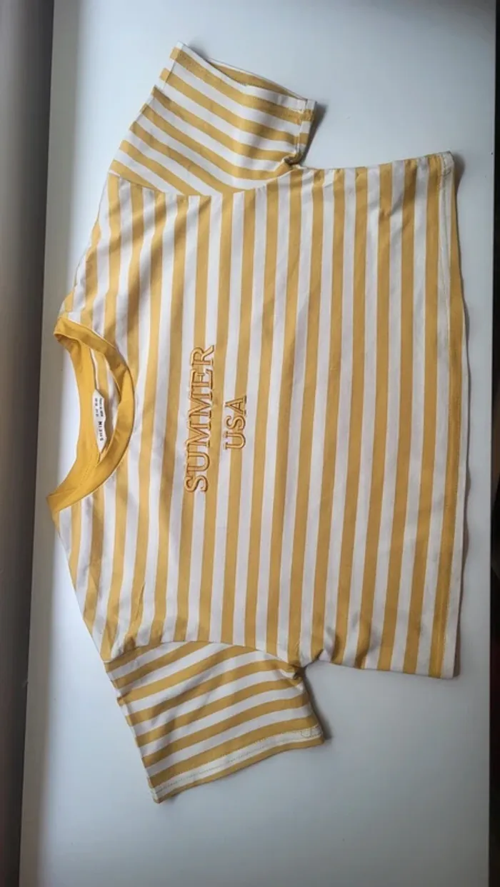 Tee-shirt rayé summer usa 10 ans